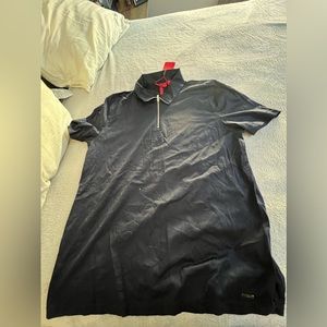 Hugo Boss Short Sleeve Zip Up Shirt